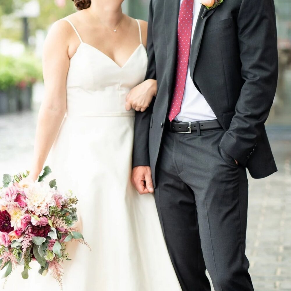 Amsale Rowan Wedding Dress & Veil